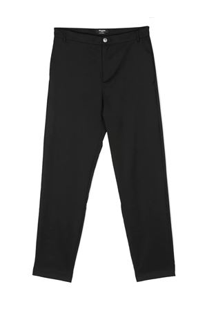 Black virgin wool trousers  BALMAIN PARIS KIDS | BS6Q20I0089930AG